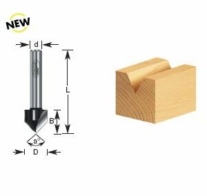 FRESA C/PUNTA CARBURORANURADO "V" 1/2" TIMBERLINE (180-14)