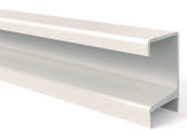 PERFIL MANIJA "C" BLANCO P/APLICAR PLACA 18MM X 3MTS