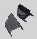 TAPA NEGRA PARA MANIJA MHT18 (TMH18N) POR PAR