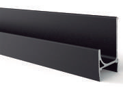 PERFIL MANIJA "H" NEGRO P/APLICAR PLACA 18MMX 3MTS